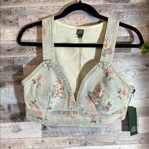 NWT! Wild Fable Denim Crop Top